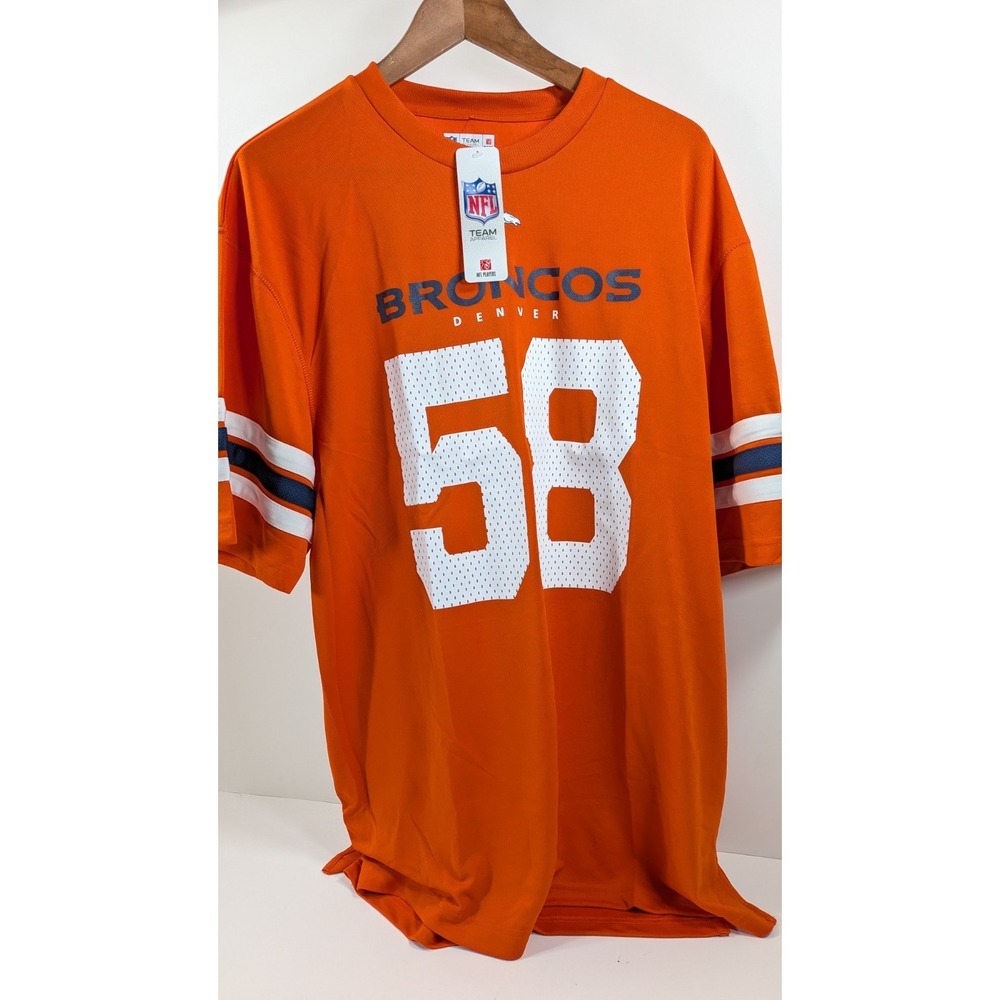 DENVER BRONCOS VON MILLER 58 Great Games MENS PREMIUM T SHIRT JERSEY - Picture 2 of 10